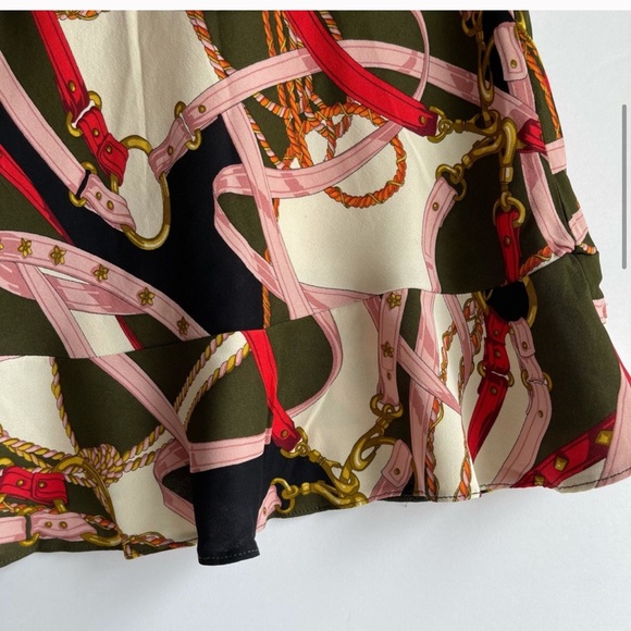 Zara printed ruffled hem skirt NWT M - Picture 15 of 15